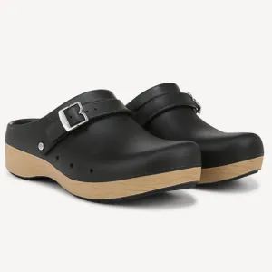 Dr Scholl’s Feel Chill Revitalize Clogs Slip On Shoes Black Women’s 9 NWOB