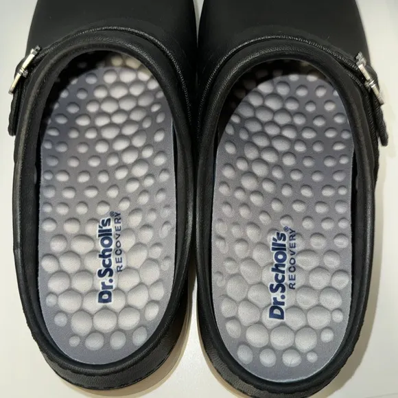 Dr Scholl’s Feel Chill Revitalize Clogs Slip On Shoes Black Women’s 9 NWOB