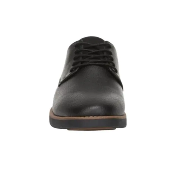 Dr. Scholl's Men's Black Faux Leather Lace Up Sync Oxford Comfort Shoe 10 NEW
