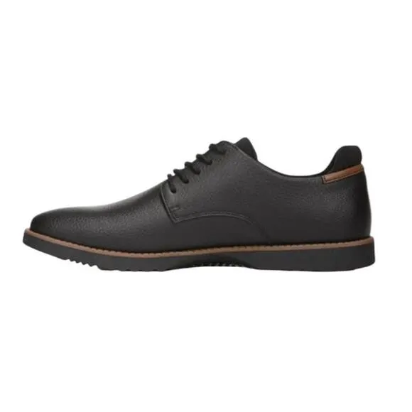 Dr. Scholl's Men's Black Faux Leather Lace Up Sync Oxford Comfort Shoe 10 NEW