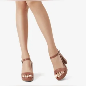 DREAM PAIRS Heels Block Chunky PlaOpen Toe Ankle Strap Dress Pump Sandals Shoes