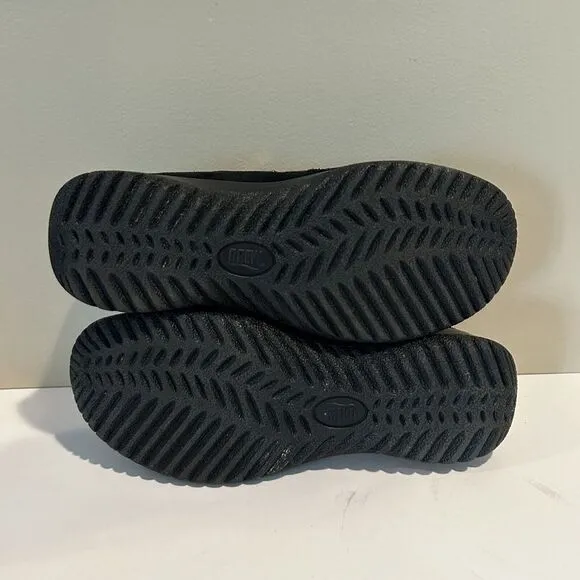 Drew Haley Orthotic Comfort Shoes Womens Size 7M Wide Black Leather Slip on‎