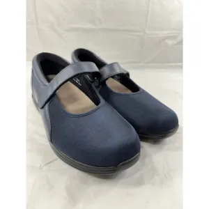 Drew Rose Mary Jane Orthotic Shoes Blue Leather Therapeutic size 10 WW