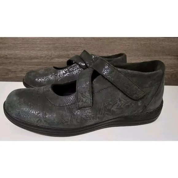 Drew Womens Orchid Orthotic Shoes Size 9.5 Gray Leather