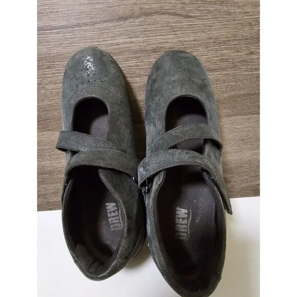Drew Womens Orchid Orthotic Shoes Size 9.5 Gray Leather