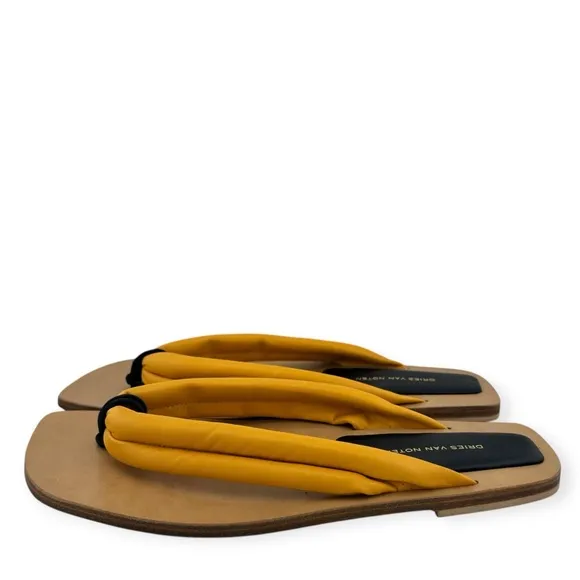 Dries Van Noten Leather Thong Sandals