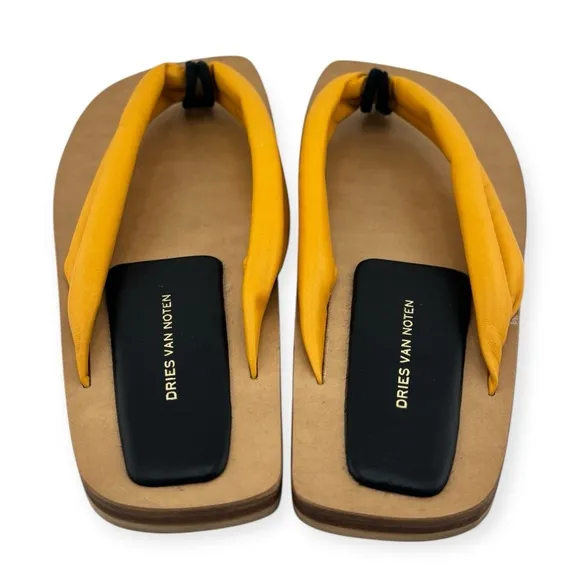 Dries Van Noten Leather Thong Sandals