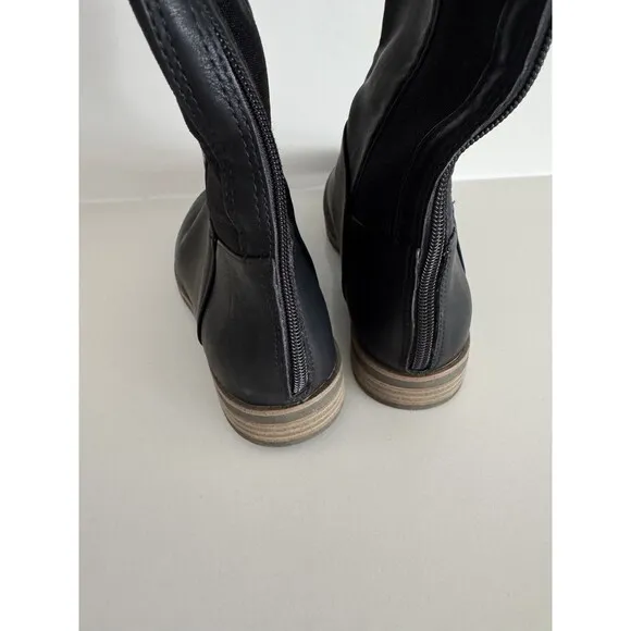 Dr.Scholl's Astir Zip Women's Black Boots NW/OB 8.5M tall comfy cushion