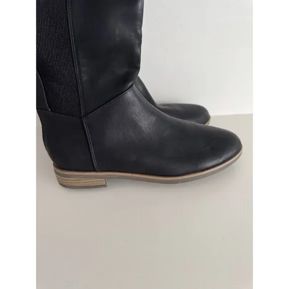 Dr.Scholl's Astir Zip Women's Black Boots NW/OB 8.5M tall comfy cushion