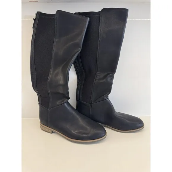 Dr.Scholl's Astir Zip Women's Black Boots NW/OB 8.5M tall comfy cushion