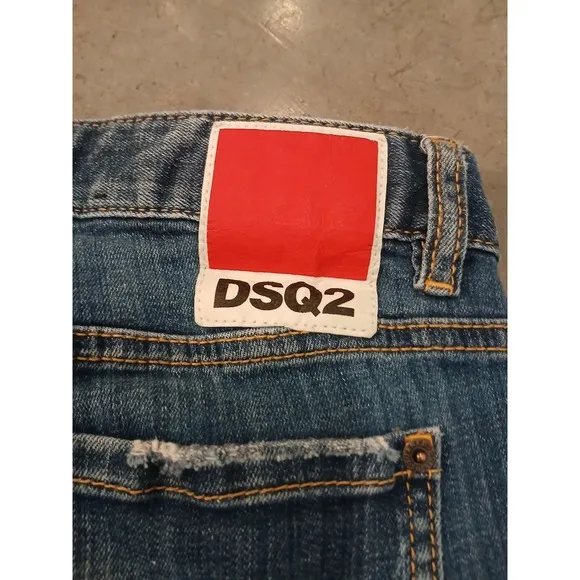 DSQUARED2 Made in Italy Paint Splatter Effect Skinny Jeans US 30 x 27