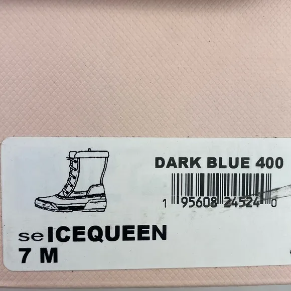 Duck Boots NEW Waterproof Easy Spirit Ice Queen Leather Faux Fur Navy Size 7