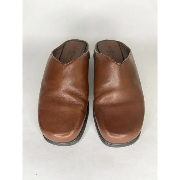 Duck Head Brown Leather Casual Comfort Mules Shoes Women’s Sz 8.5W US/39EU