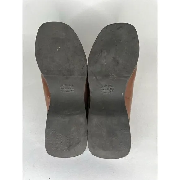 Duck Head Brown Leather Casual Comfort Mules Shoes Women’s Sz 8.5W US/39EU