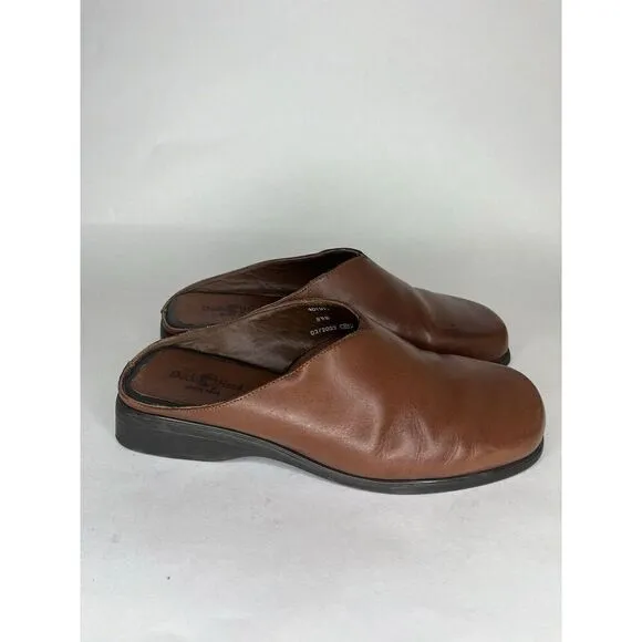 Duck Head Brown Leather Casual Comfort Mules Shoes Women’s Sz 8.5W US/39EU