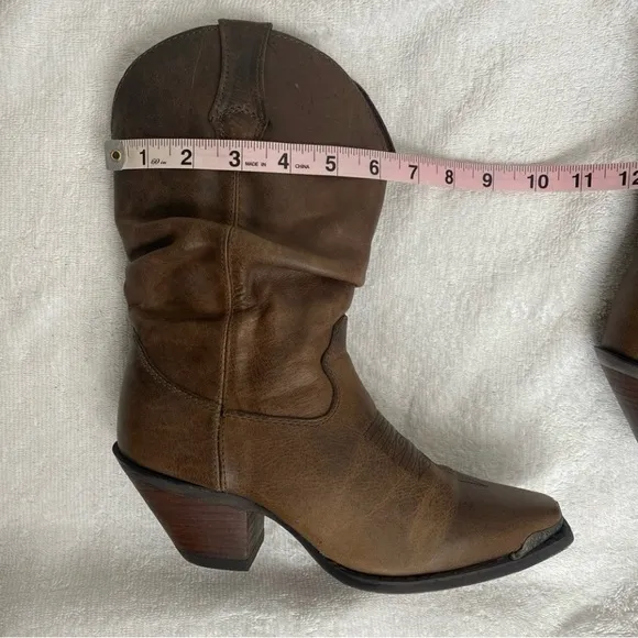 Durango Women's Brown Distressed Leather Sultry Slouch Boot Size 6 Western Boho