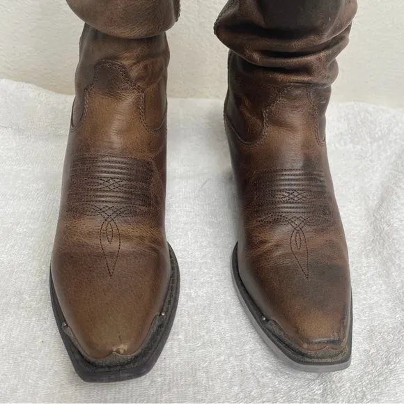 Durango Women's Brown Distressed Leather Sultry Slouch Boot Size 6 Western Boho