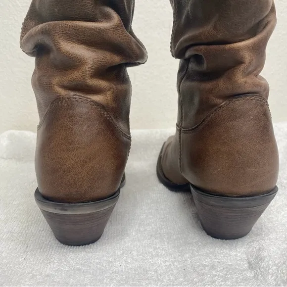Durango Women's Brown Distressed Leather Sultry Slouch Boot Size 6 Western Boho