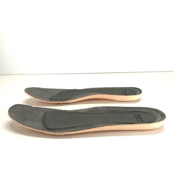 EARTH VISTA NOVA BLACK PERFORATED LEATHER BREATHABLE BALLET FLAT SHOES