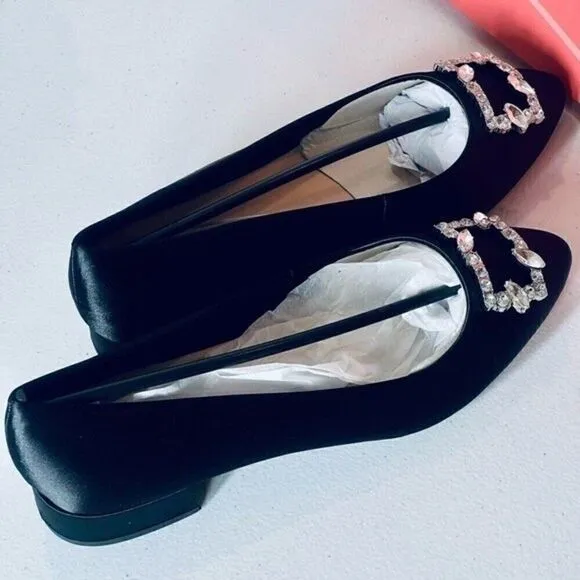 EASY SPIRIT Women's Carisma Pointy Toe Slip-on Dress Pumps shoes BLACK S…