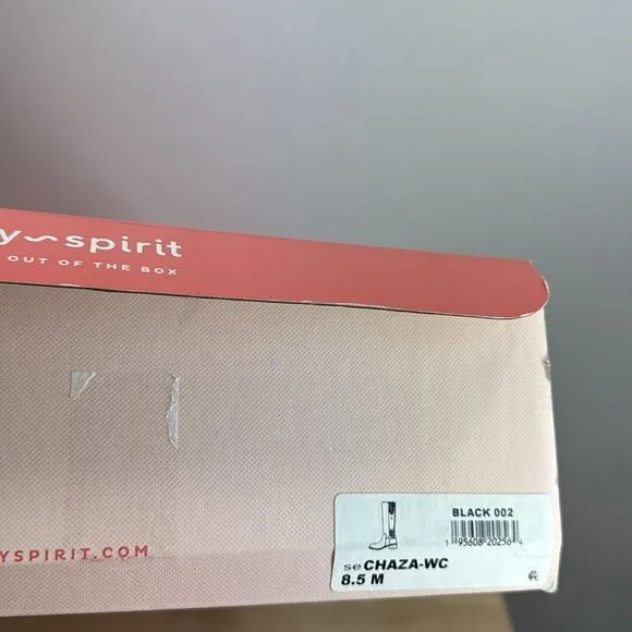 Easy Spirit Women's Chaza Tall Wide Calf Boots- Black- Size 8.5 M- NIB