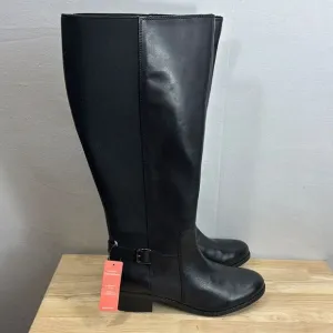 Easy Spirit Women's Chaza Tall Wide Calf Boots- Black- Size 8.5 M- NIB