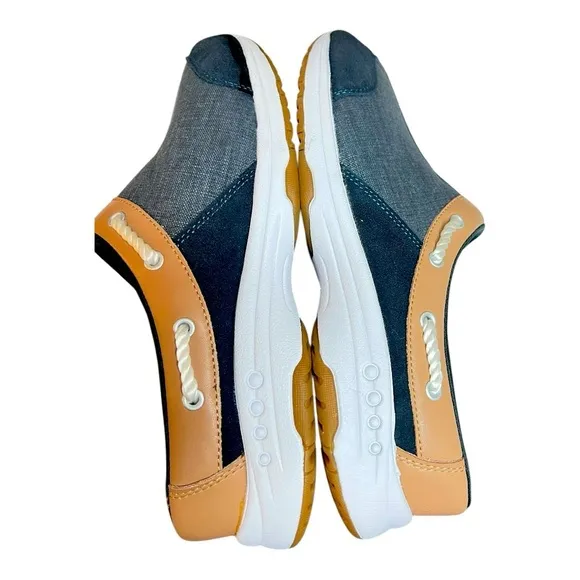 Easy Spirit Women's Travelport 19 Blue Mule Preowned Like New Size 11