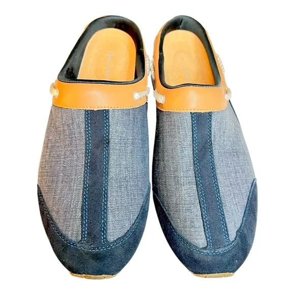 Easy Spirit Women's Travelport 19 Blue Mule Preowned Like New Size 11