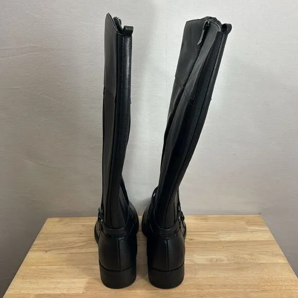 Easy Spirit Leigh Riding Boots Black Size 11 M- NIB