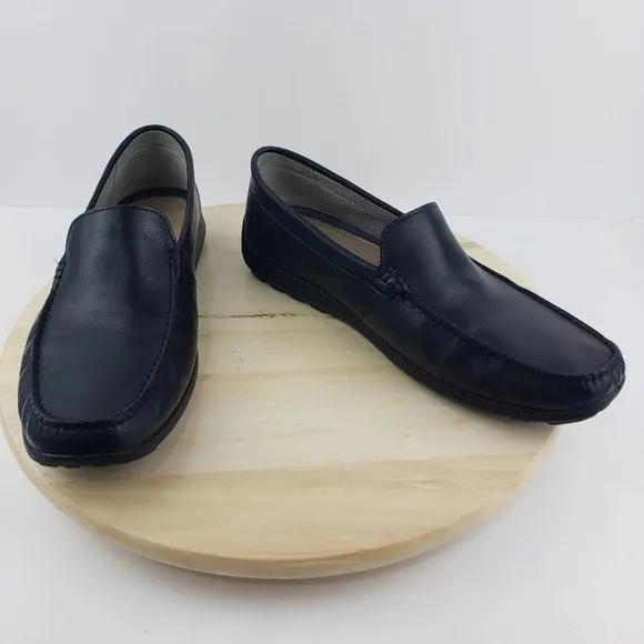 ECCO Classic Moc II Venetian Loafer Black Men's Size 10 Casual Comfort  Shoes