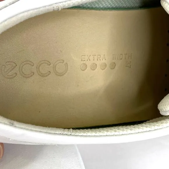 ECCO Hydromax Women's Spikeless Golf Shoes Sz US 6.5 EU 37 Leather Comfort Pink