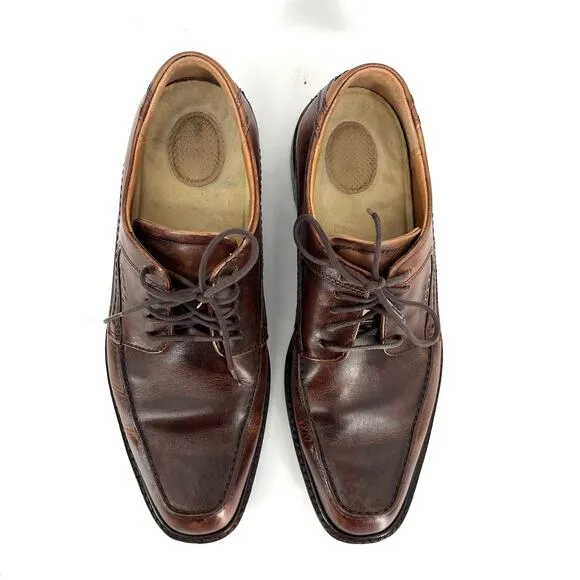 Ecco Men's Brown Windsor Apron Oxford Comfort Shoes EU41 / US8
