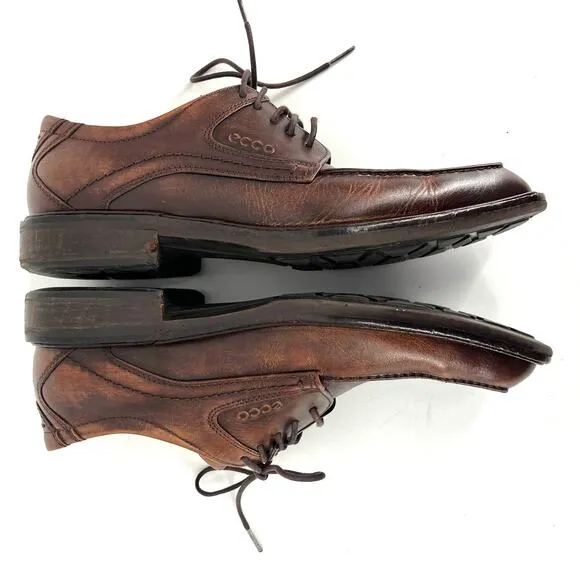Ecco Men's Brown Windsor Apron Oxford Comfort Shoes EU41 / US8