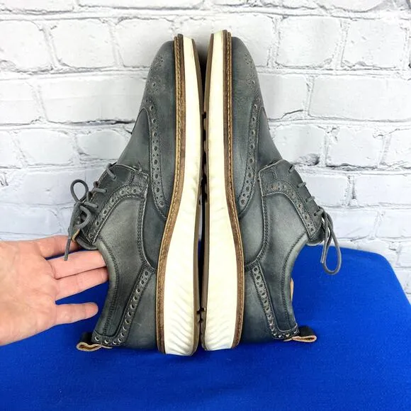 |•ECCO•| Men's ST1 Hybrid Lite Brogue Tie Oxford Shoes Sz 42