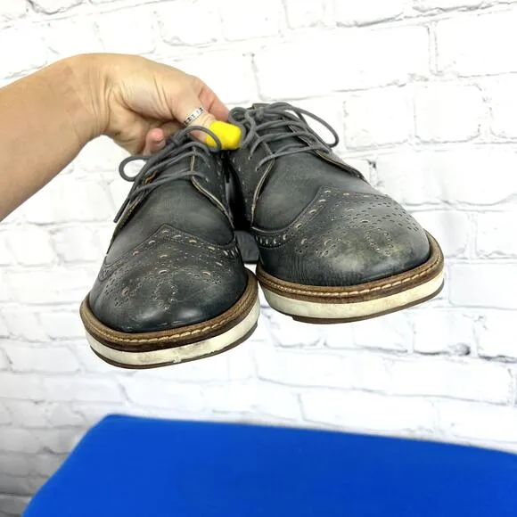 |•ECCO•| Men's ST1 Hybrid Lite Brogue Tie Oxford Shoes Sz 42