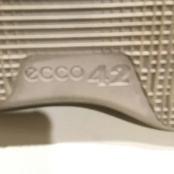 Ecco Super Feet Soft Leather Grey Slip On Casual Shoes 8 (EU 42)
