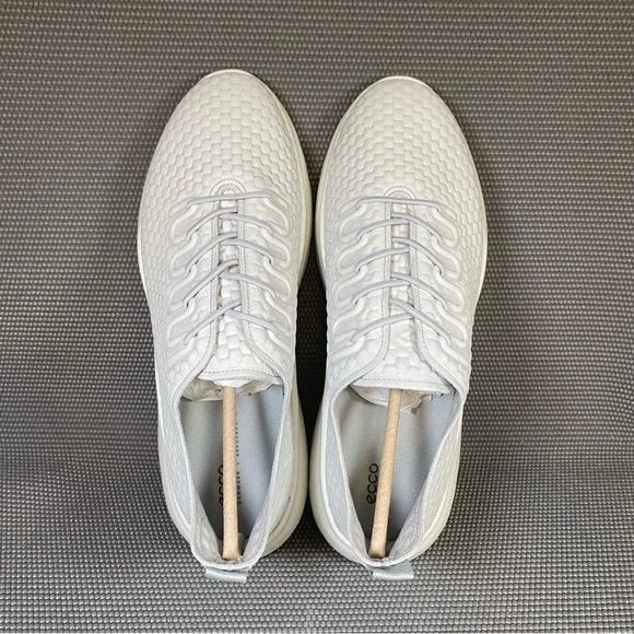 ECCO Therap Men’s Lace-up Comfort Leather Shoes Sneakers US 12 EU 46 Concrete