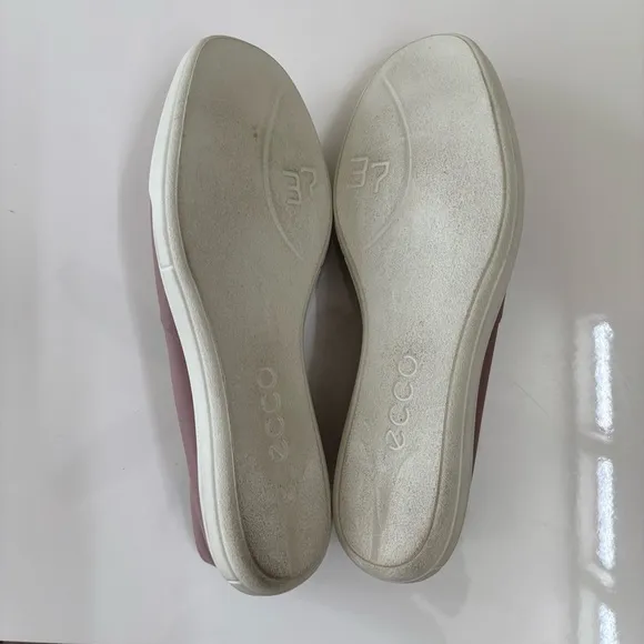 Ecco Women's Size 38 (6-6.5) Simpil W Woodrose Purple Leather Slip On Shoes