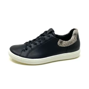 ECCO - WOMENS SOFT 7 Leather SHOES 470343-60099 Black limestone
