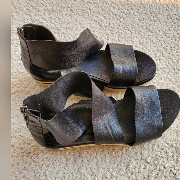 Eileen Fisher Gladiator Sport Dress Leather Sandals