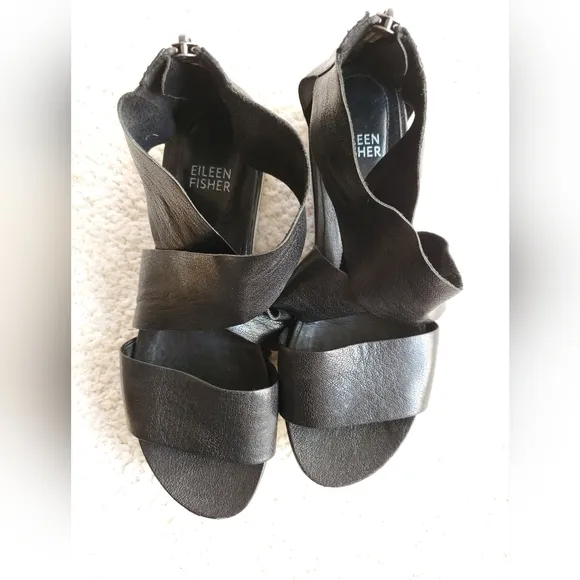 Eileen Fisher Gladiator Sport Dress Leather Sandals