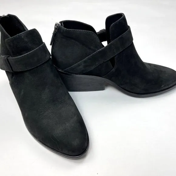 Eileen Fisher Ives Tumbled Nubuck Bootie‎ Women 8 NWOB $250 Black Ankle Boots