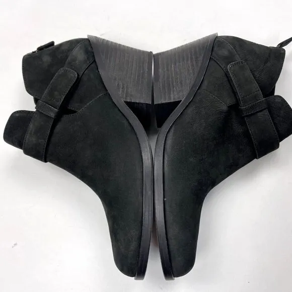 Eileen Fisher Ives Tumbled Nubuck Bootie‎ Women 8 NWOB $250 Black Ankle Boots
