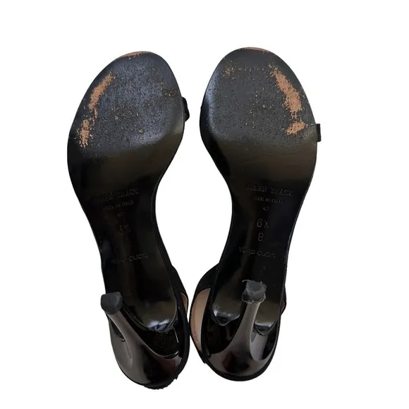 Ellen Tracy Slingback Open Toe Sandals in Black 7.5