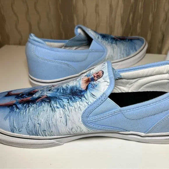 Emerica Wino G6 Slip-On Steve-O Shoes Men's 13 Blue White Skater Jackass EUC!