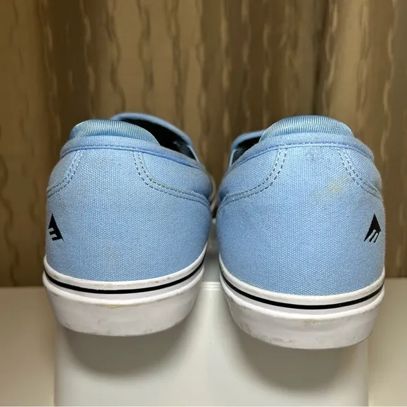 Emerica Wino G6 Slip-On Steve-O Shoes Men's 13 Blue White Skater Jackass EUC!