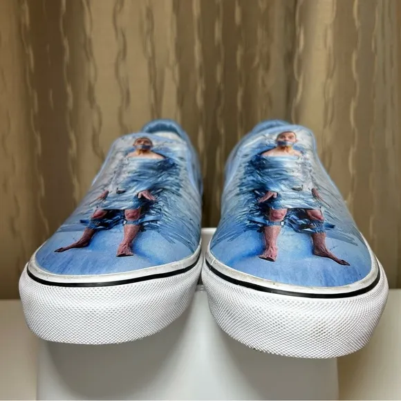 Emerica Wino G6 Slip-On Steve-O Shoes Men's 13 Blue White Skater Jackass EUC!