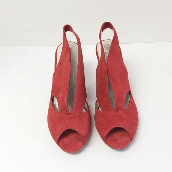 Eric Michael Peru Heeled Sandals, Red, Women's 40 EU (US 9.5-10)