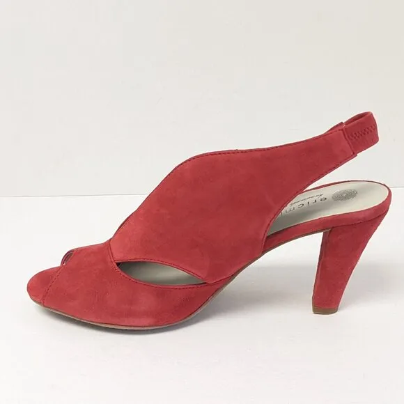 Eric Michael Peru Heeled Sandals, Red, Women's 40 EU (US 9.5-10)