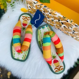 FARM Rio Pineapple Puffy Sandals